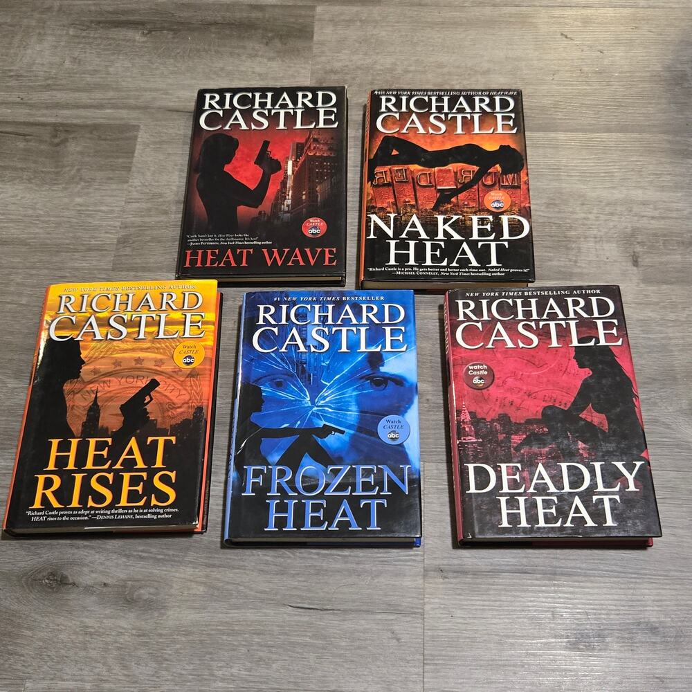 Richard Castle Nikki Heat Seires Books 1 to 5 Hardcover Lot